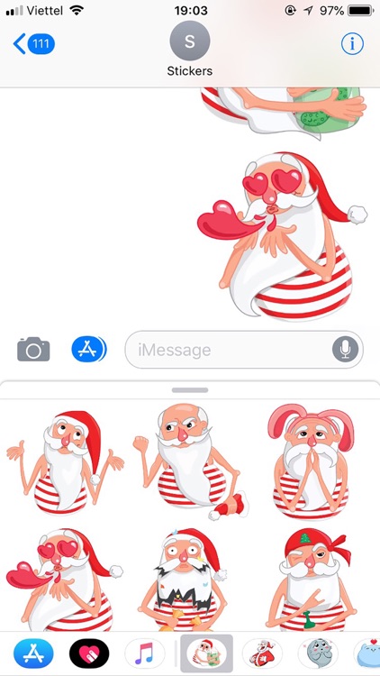 Christmas Santa Xmas Stickers