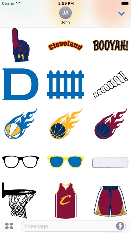 Cavaliers Basketball Stickers