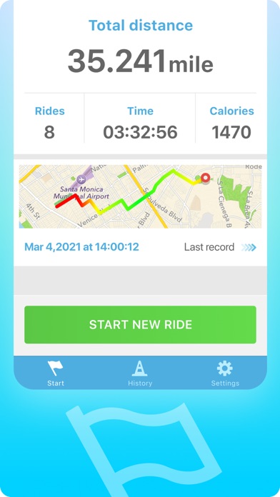 Bicycle ride tracker PRO Screenshot