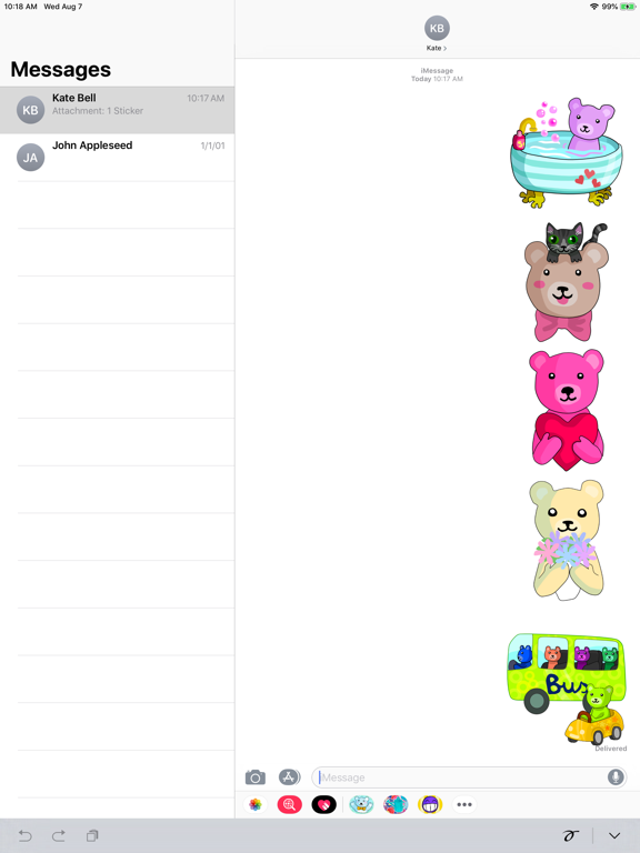 Screenshot #6 pour Sweet Teddy Bear Stickers