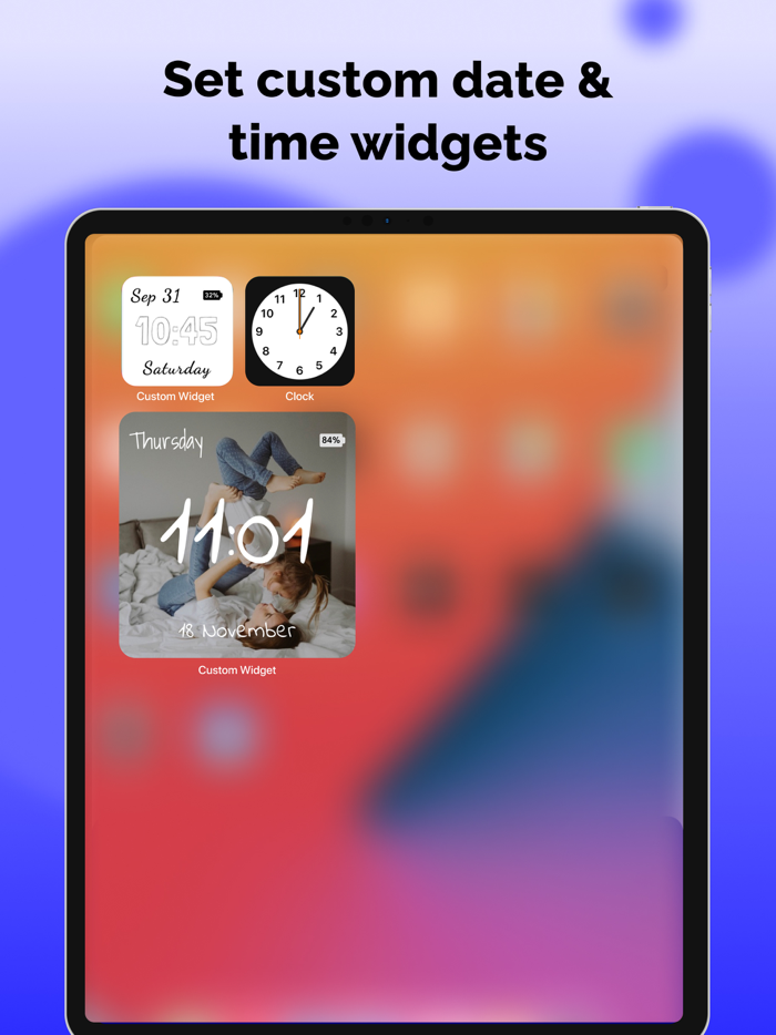 Lockscreen and Homescreen Widget