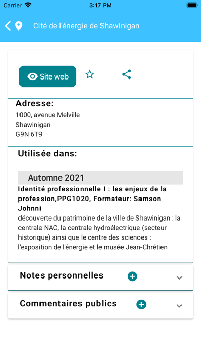 eCompagnon culturel Screenshot