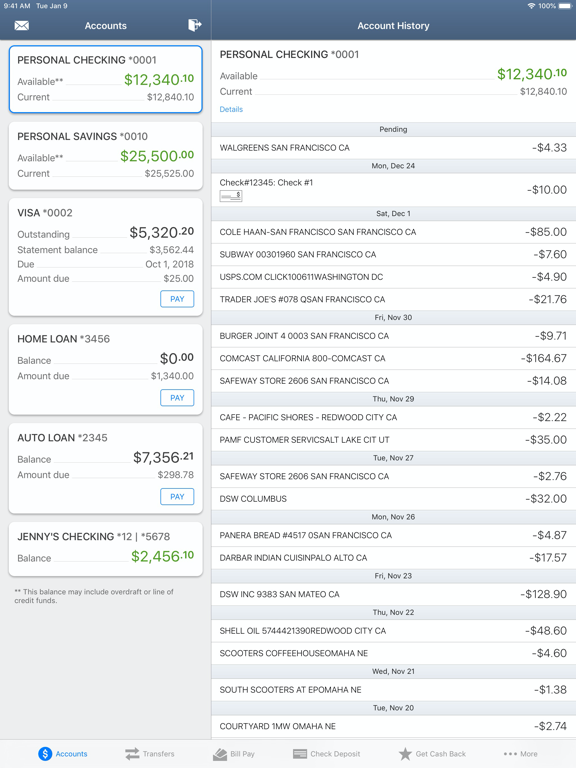 Ukrainian Selfreliance FCU, PA iPad screenshot 2 - Finance app