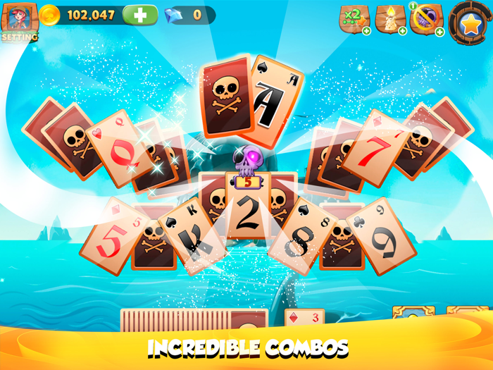 Solitaire Tripeaks Lost Worlds