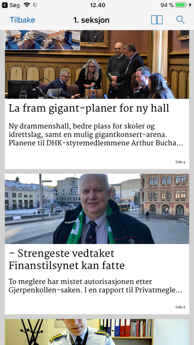 Drammens Tidende eAvis Screenshot