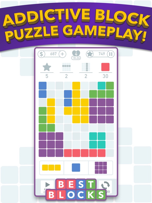Screenshot #3 for Best Blocks: Block Puzzle Game
