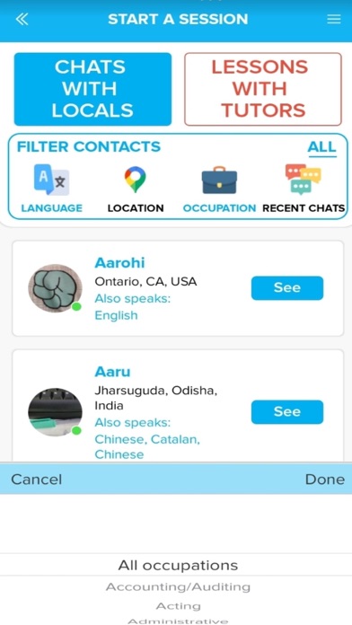 Woodle Up, Speak Languages Screenshot