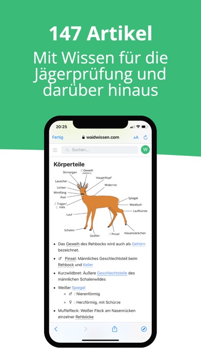 Waidwissen: Jagdschein App Screenshot