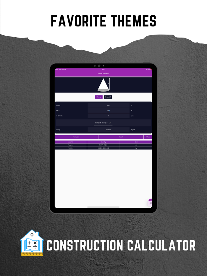 Construction Calculator A1 Pro