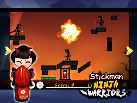 Stickman Ninja Warriors iPad app afbeelding 2