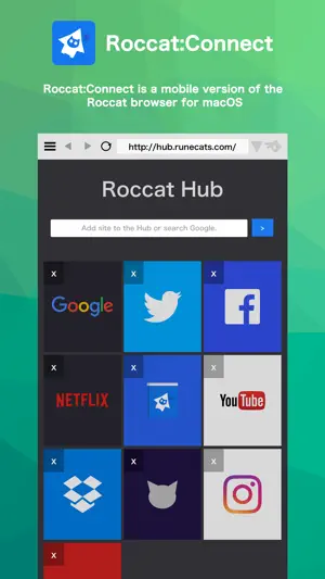Roccat:Connect - Web Browser screenshot 1