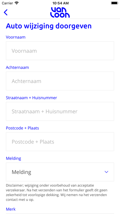 Van Loon Assurantiën Screenshot