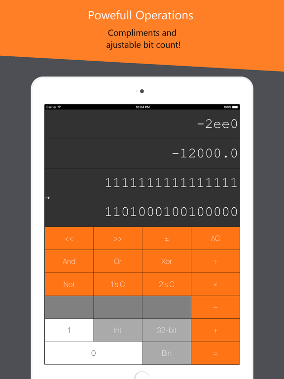 CompSci Calculator iPad screenshot 5 - Utilities app