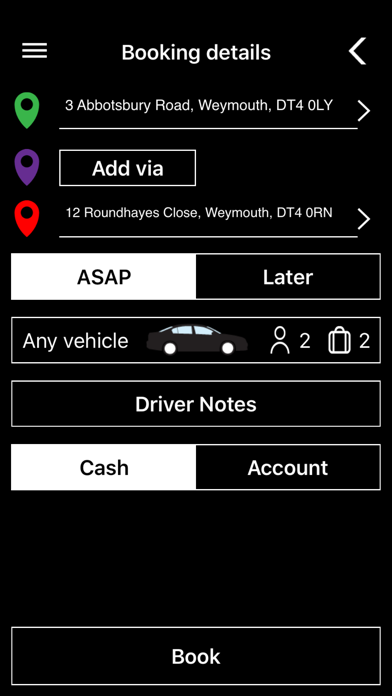 Weyline Taxis and Private Hire Screenshot