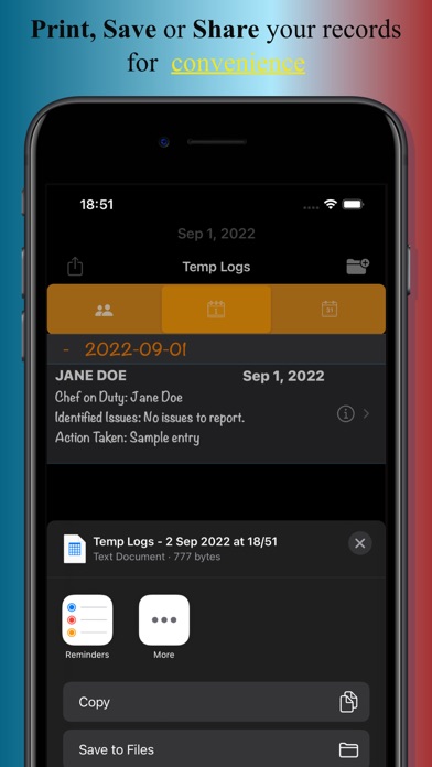 TempLogs Screenshot