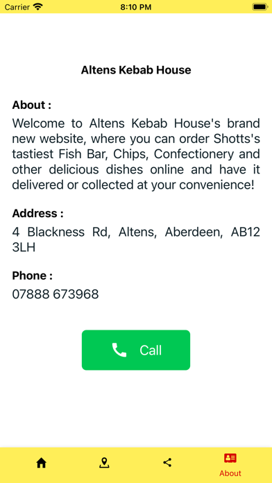 Altens Kebab House Screenshot