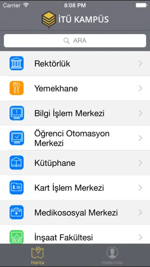 İTÜ Kampüs iPhone Ekran Görüntüsü 2
