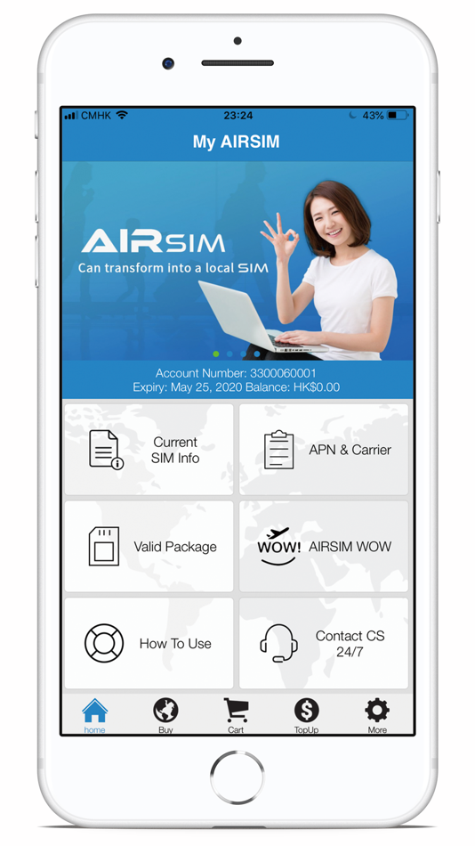 #2. AIRSIM ROAM (iOS) 由: Shinetown Telecommunication Ltd