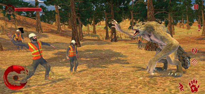 Hungry Werewolf Monster Attack