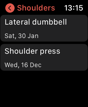 ‎Simple Workout Tracker Screenshot