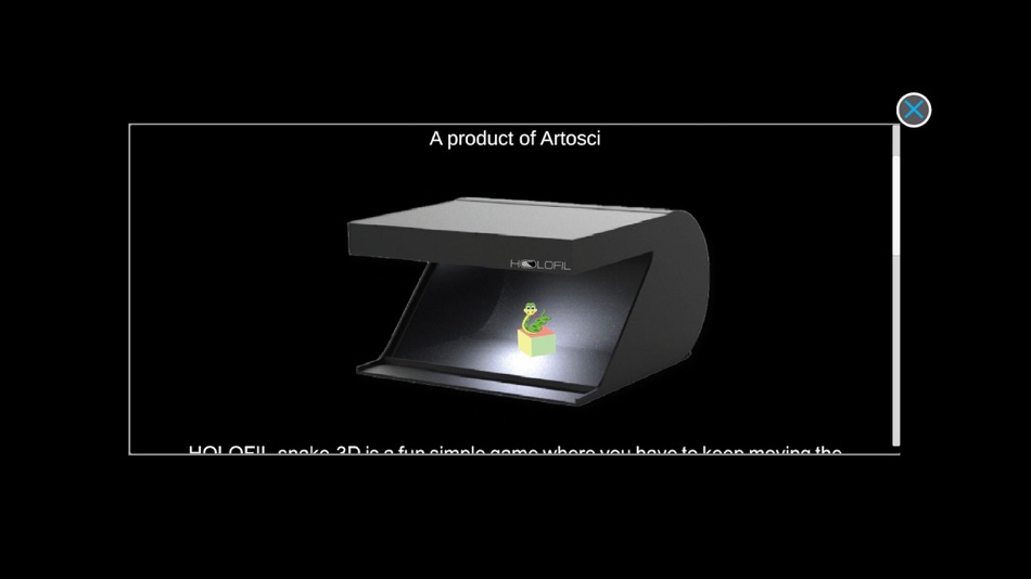 #4. Holofil Snake 3D (iOS) Podle: Mrunal Gawade
