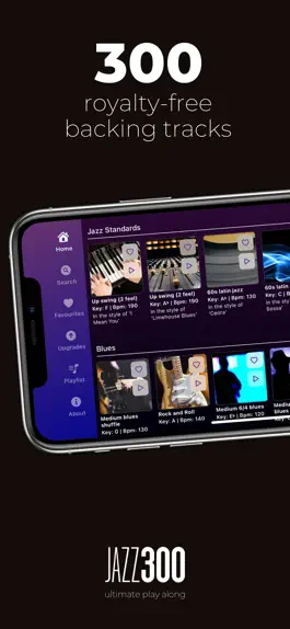 Game screenshot Jazz300 - ultimate play along mod apk