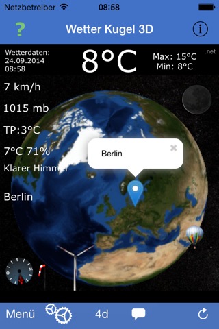 Weather Globe Pro 3Dのおすすめ画像1