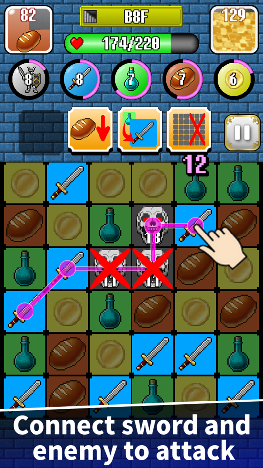 #1. Puzzle&Sword Dungeon RPG PZL (iOS) 由: Koji Sato