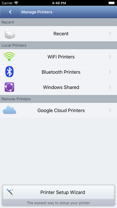 Printer 2 Go — Mobile Printing Screenshot