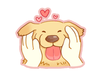 Lovely Dog Stickers- WASticker