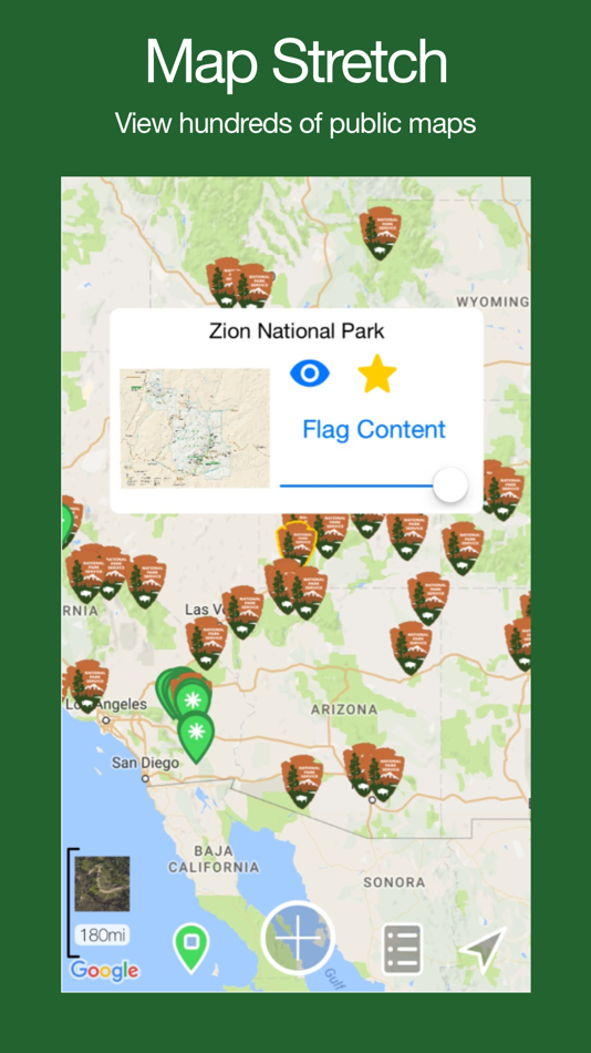 #1. Map Stretch (iOS) 由: Walk About Apps