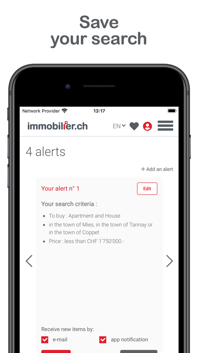 immobilier.ch Screenshot