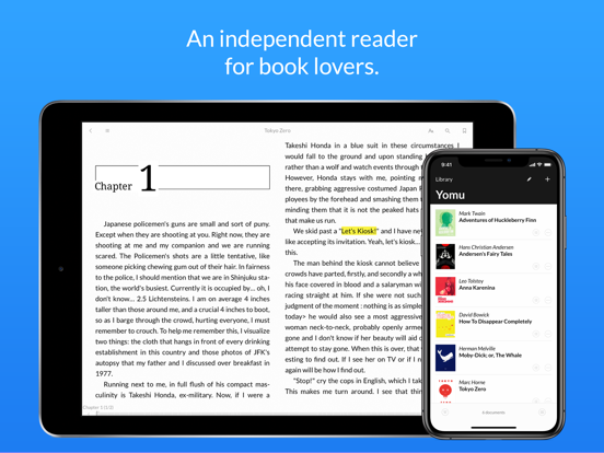 Yomu EBook Reader iPad app afbeelding 1