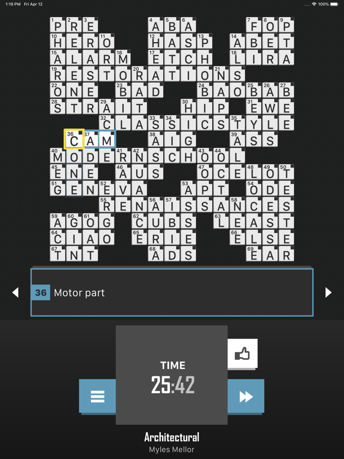 Crossword Puzzle Redstone
