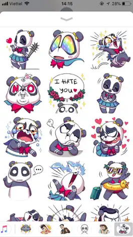 Game screenshot Cute Panda Pun Funny Stickers mod apk