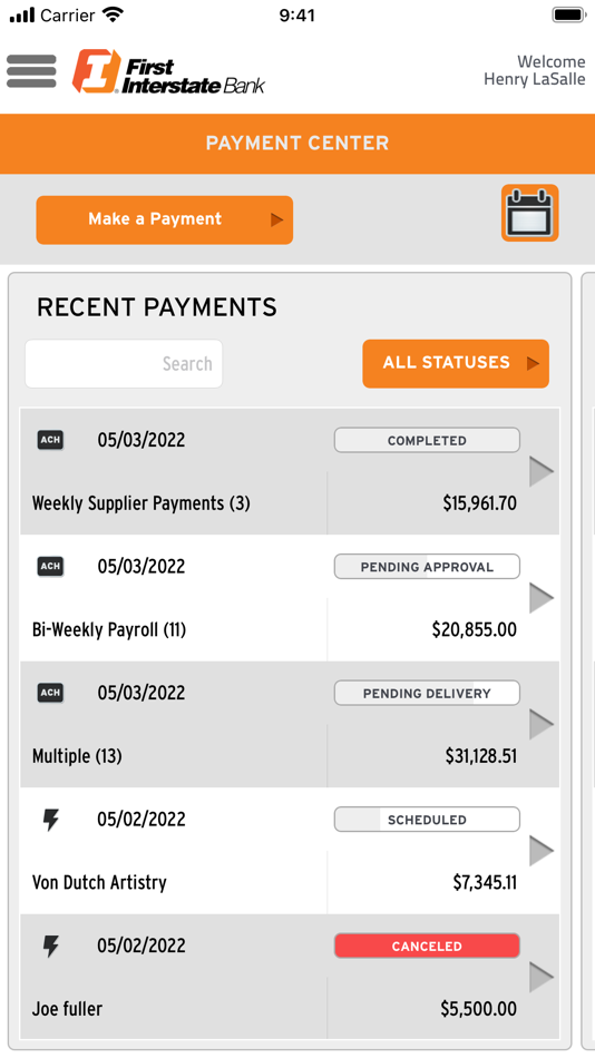 #3. Treasury Banking Suite (iOS) 来自: First Interstate Bank