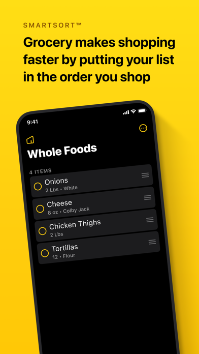 Screenshot #1 pour Grocery - Smart Shopping List