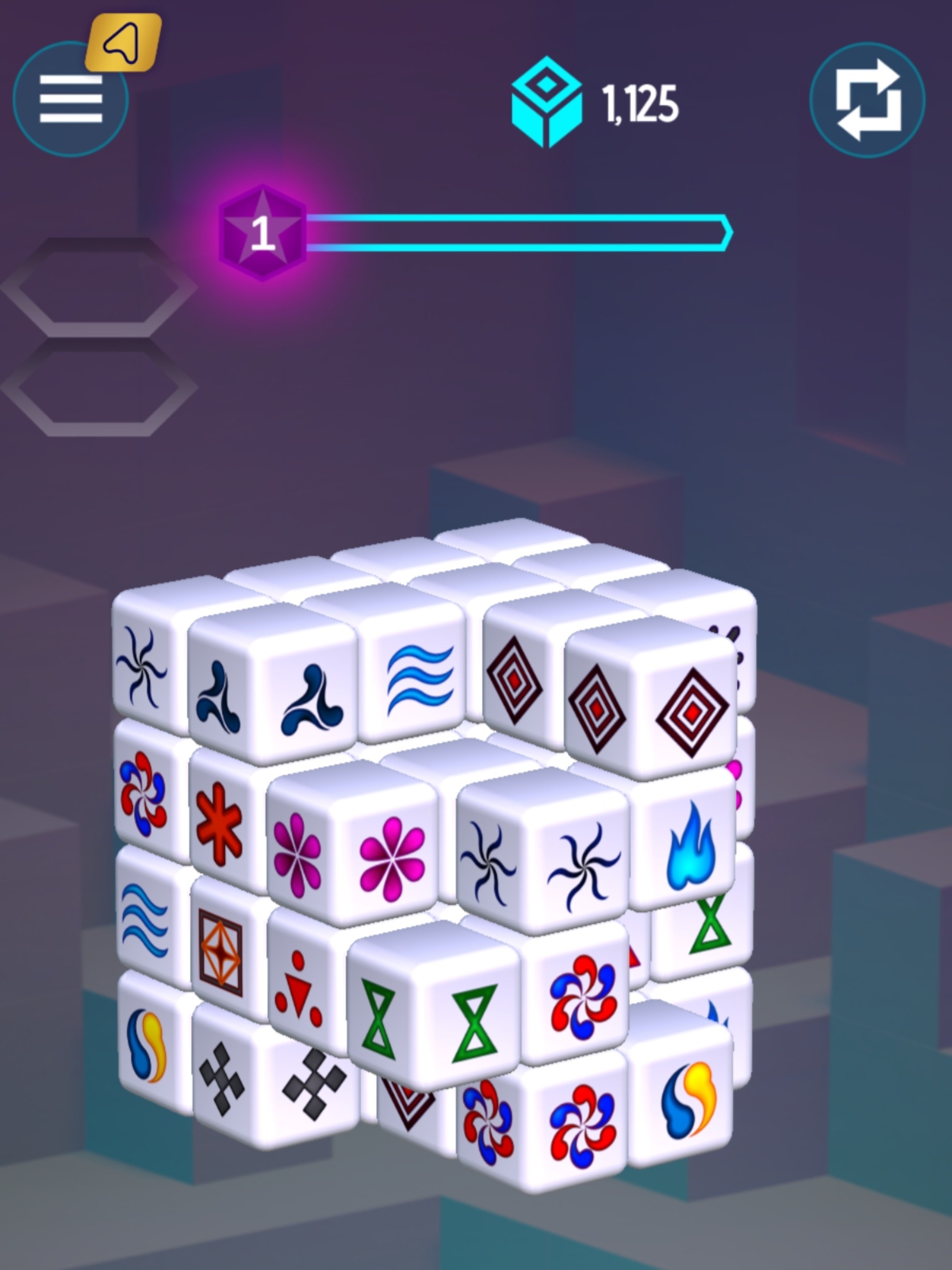 Mahjong Dimensions - 3D Cubeのおすすめ画像5