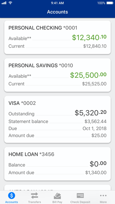 SAFE Federal Credit Union Screenshot