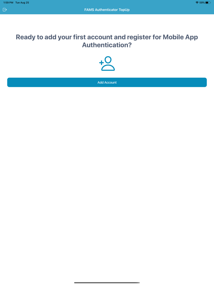 FAMS Authenticator TopUp