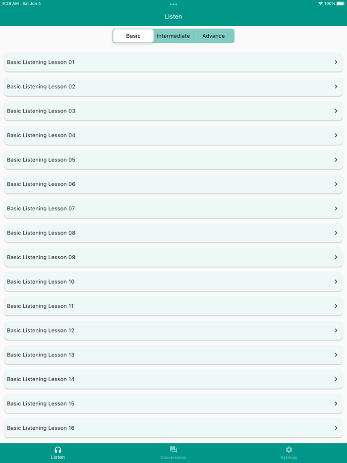 English Listening - Speaking