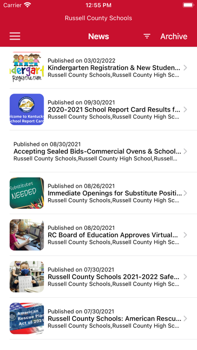 Russell County Schools Screenshot