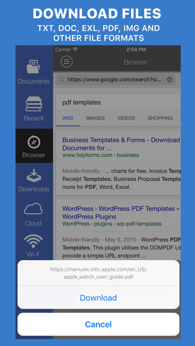 Screenshot #1 pour Documents Reader+files browser