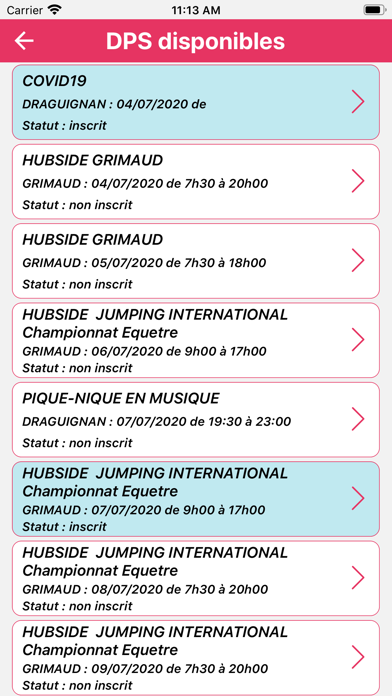 Screenshot #3 pour Unions-Pompiers