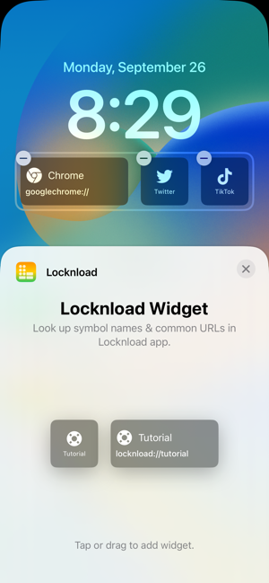 ‎Locknload: Lock Screen Widgets Screenshot