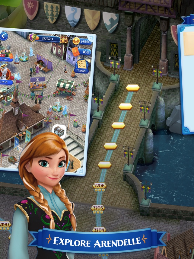 Frozen Free Fall – le jeu sur tablette et smartphones de la Reine des Neiges