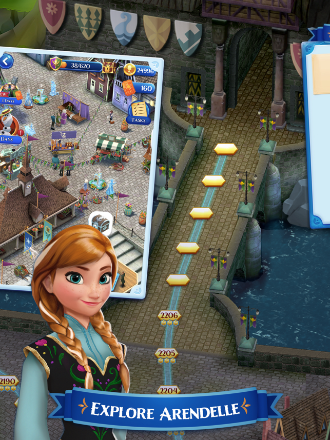 ‎Disney Frozen Free Fall Game תמונות מסך