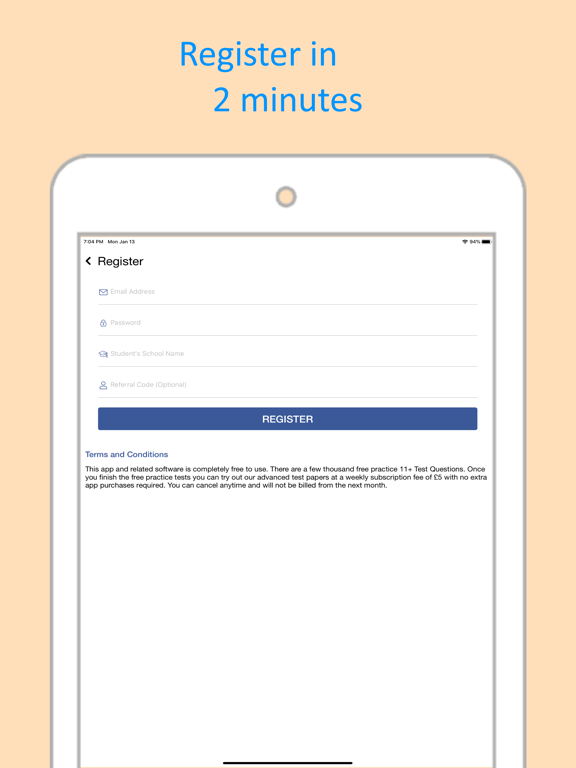 11+ Maths Practice Papers GCSE iPad screenshot