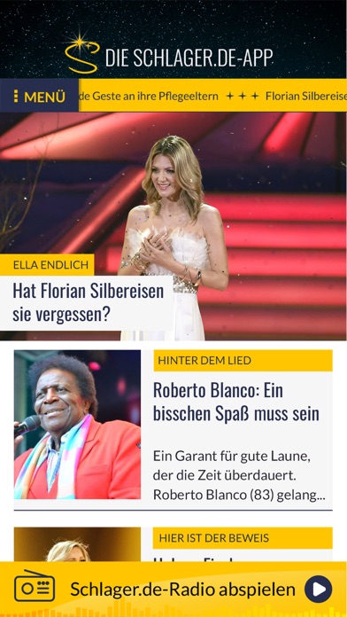 Schlager.de | Promi-News Screenshot