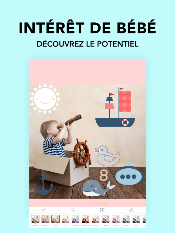 Screenshot #5 pour Éditeur de photos bébé gratuit